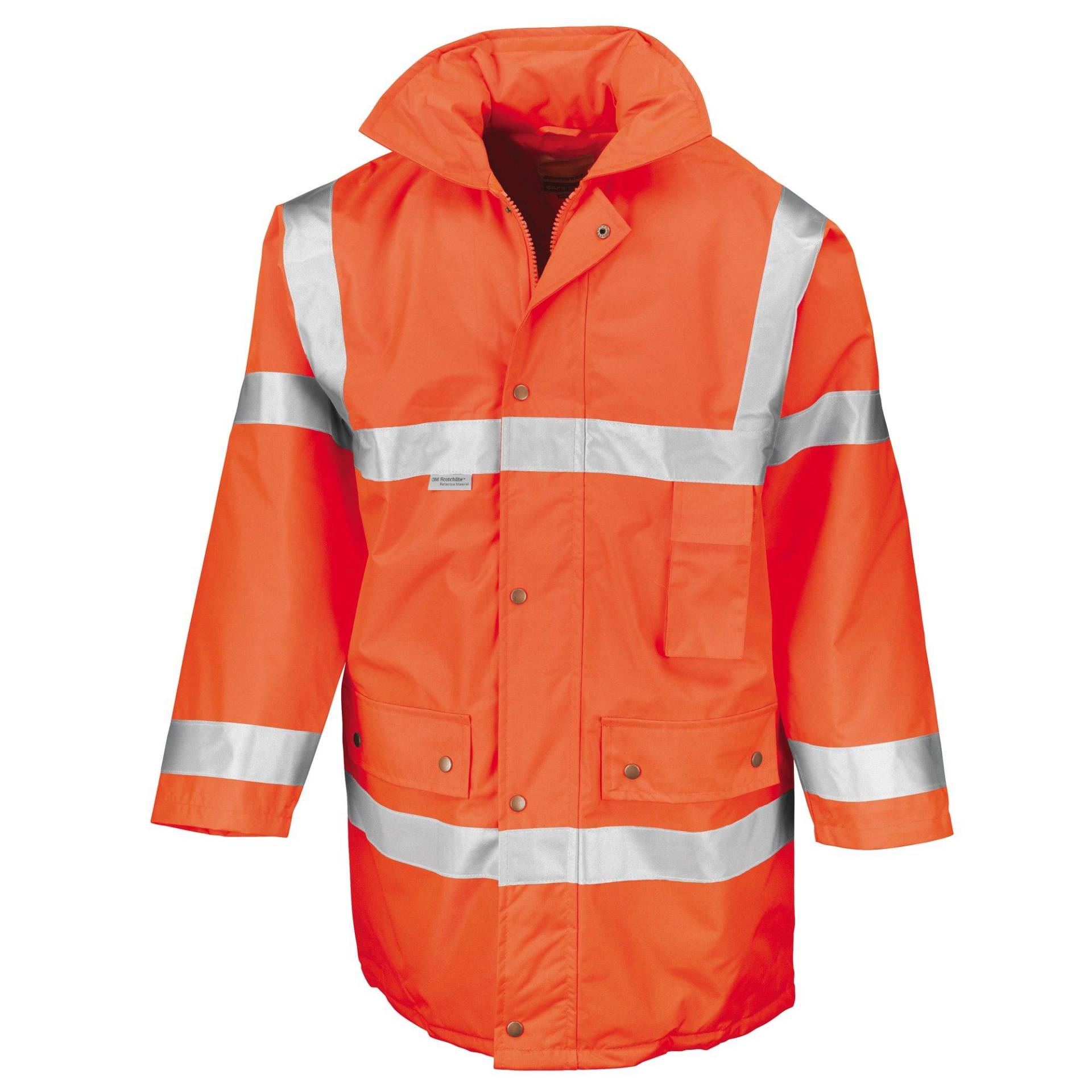 Hi Vis Jacke Safeguard Herren Orange S von Result