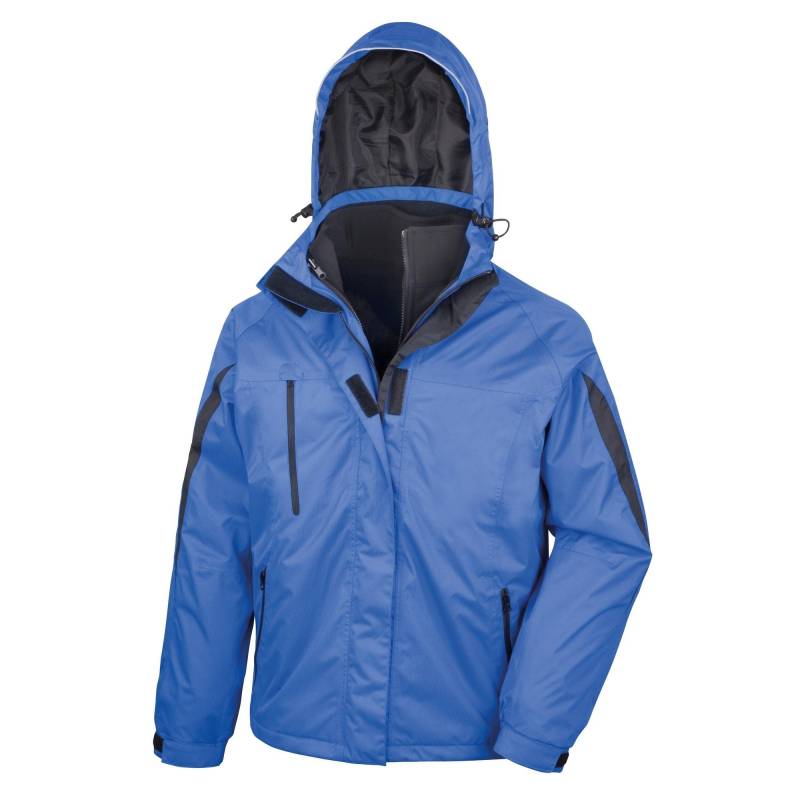 Journey 3in1 Softshell Jacke Mit Kapuze, Wasserfest Herren Königsblau 3XL von Result