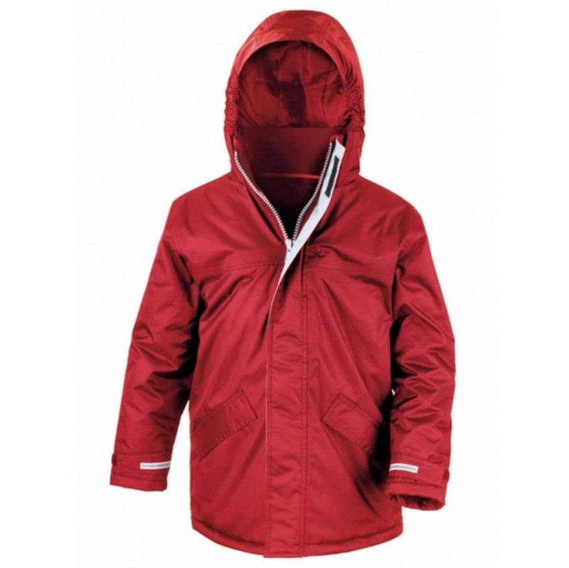 Core Winter Parka Unisex Rot Bunt 11-12A von Result