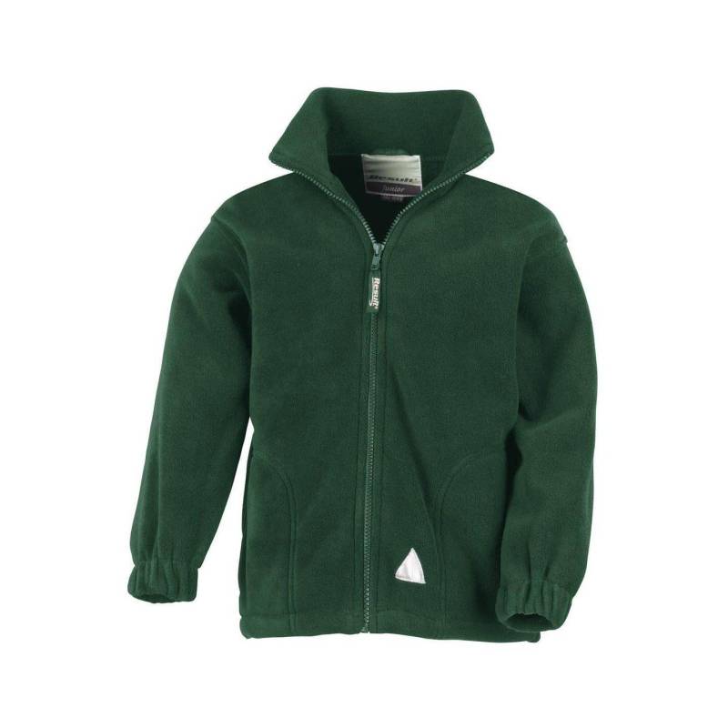 Active Fleecejacke Mit Reißverschluss Unisex Waldgrün 3-4A von Result