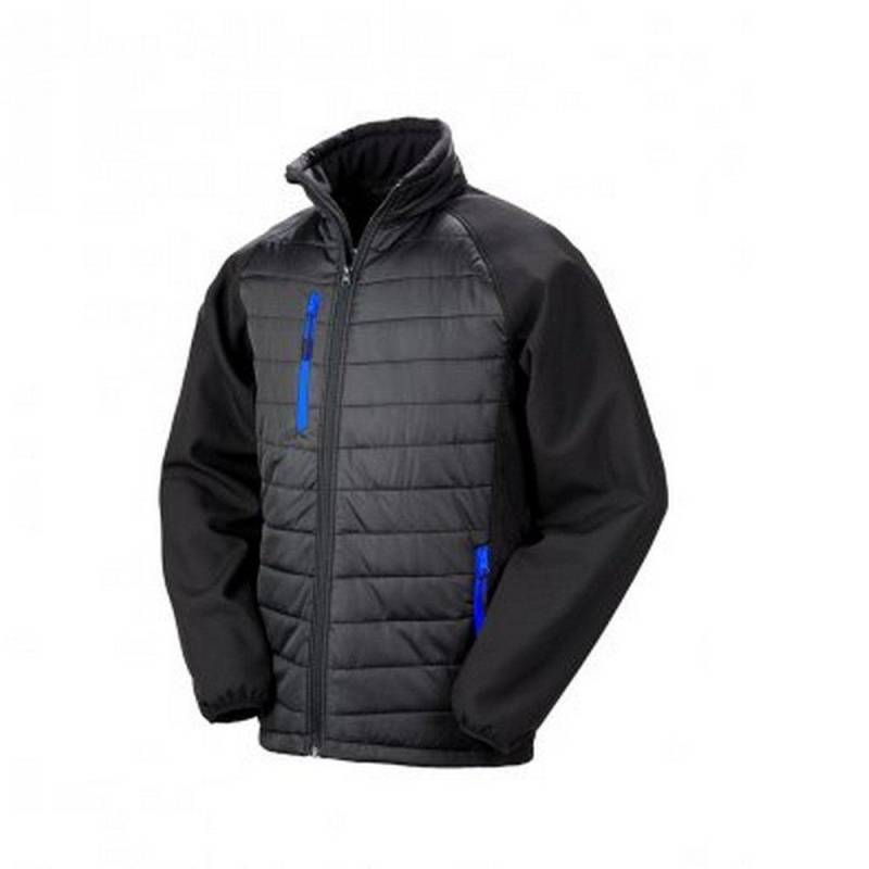 Softshelljacke Compass Gefüttert Herren Schwarz 3XL von Result