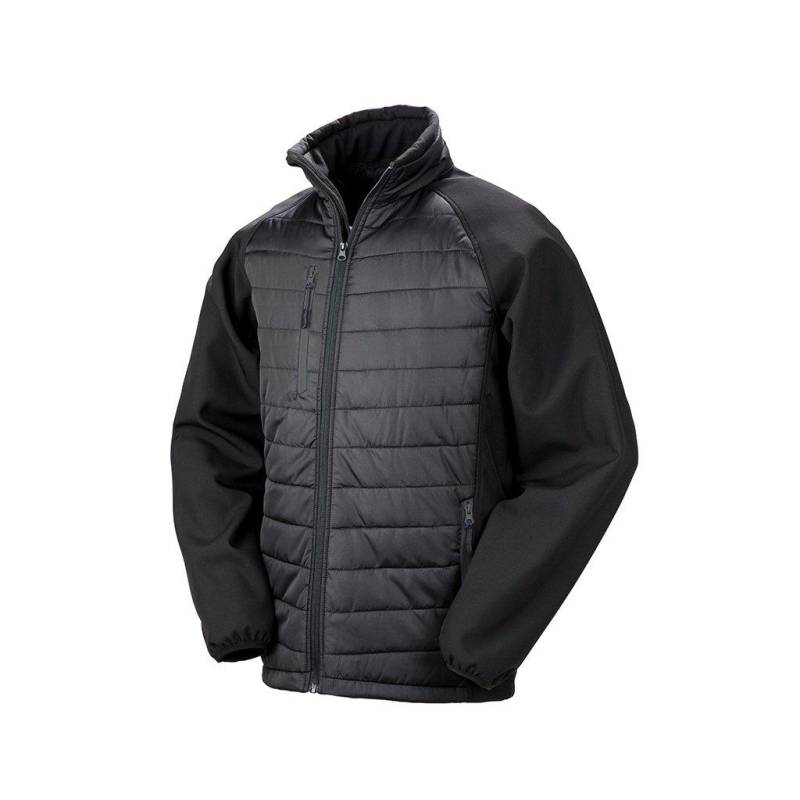 Softshelljacke Compass Gefüttert Herren Schwarz 3XL von Result