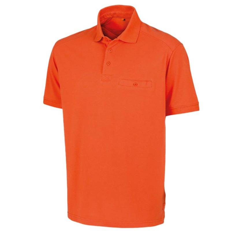 Result - WorkGuard Apex Kurzarm Polo Shirt, für Herren, Orange, Größe 3XL von Result