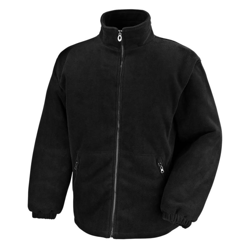 Core Polartherm Fleecejacke Herren Schwarz 3XL von Result