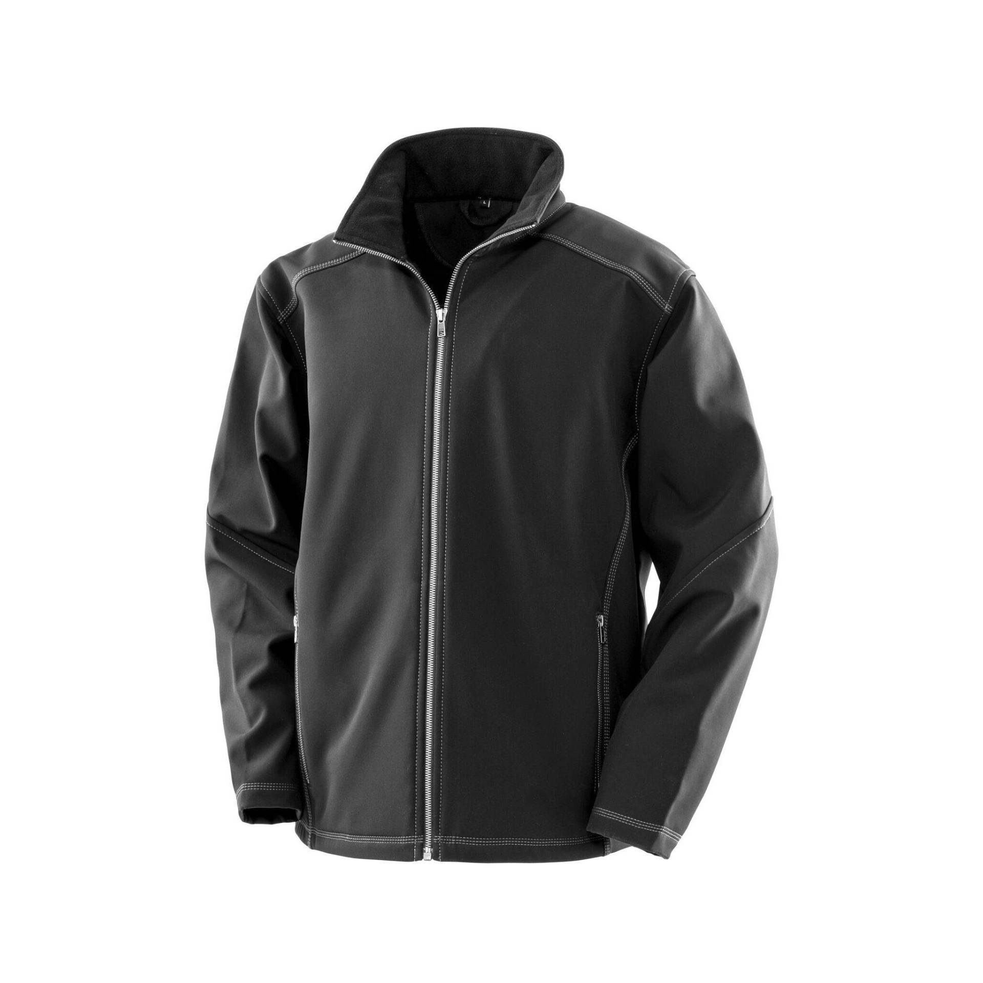 Result - WorkGuard Softshell Jacke, für Herren, Schwarz, Größe 3XL von Result