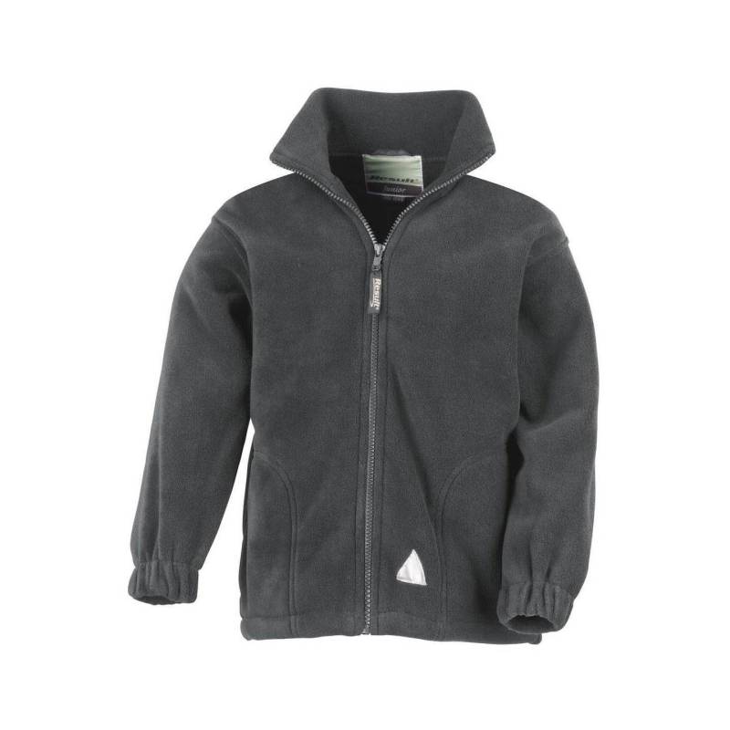 Active Fleecejacke Mit Reißverschluss Unisex Grau 4-6A von Result