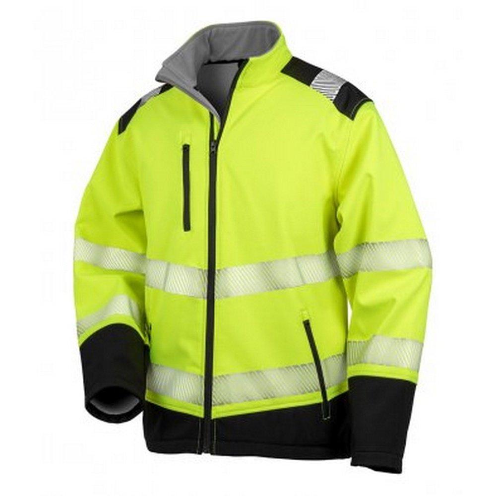 Safeguard By Softshelljacke Sicherheit Herren Gelb Bunt 4XL von Result