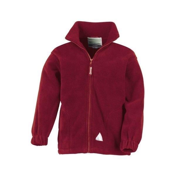 Active Fleecejacke Mit Reißverschluss Unisex Weinrot 8-10A von Result