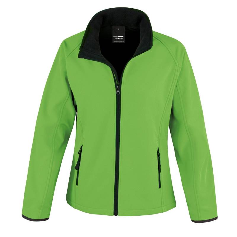 Core Softshelljacke, Bedruckbar Damen Grün L von Result