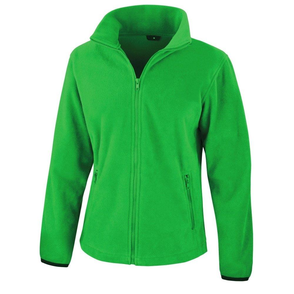 Core Fashion Fit Fleeceoberteil Fleecejacke Damen Grün L von Result