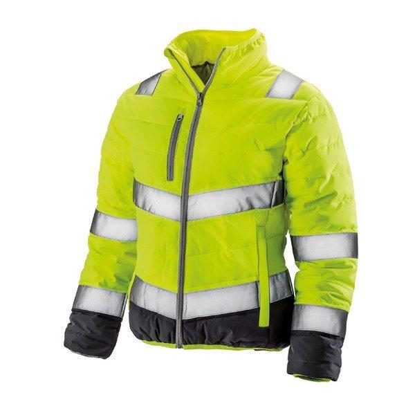 Safeguard Warnjacke, Leicht Gepolstert Damen Gelb Bunt L von Result