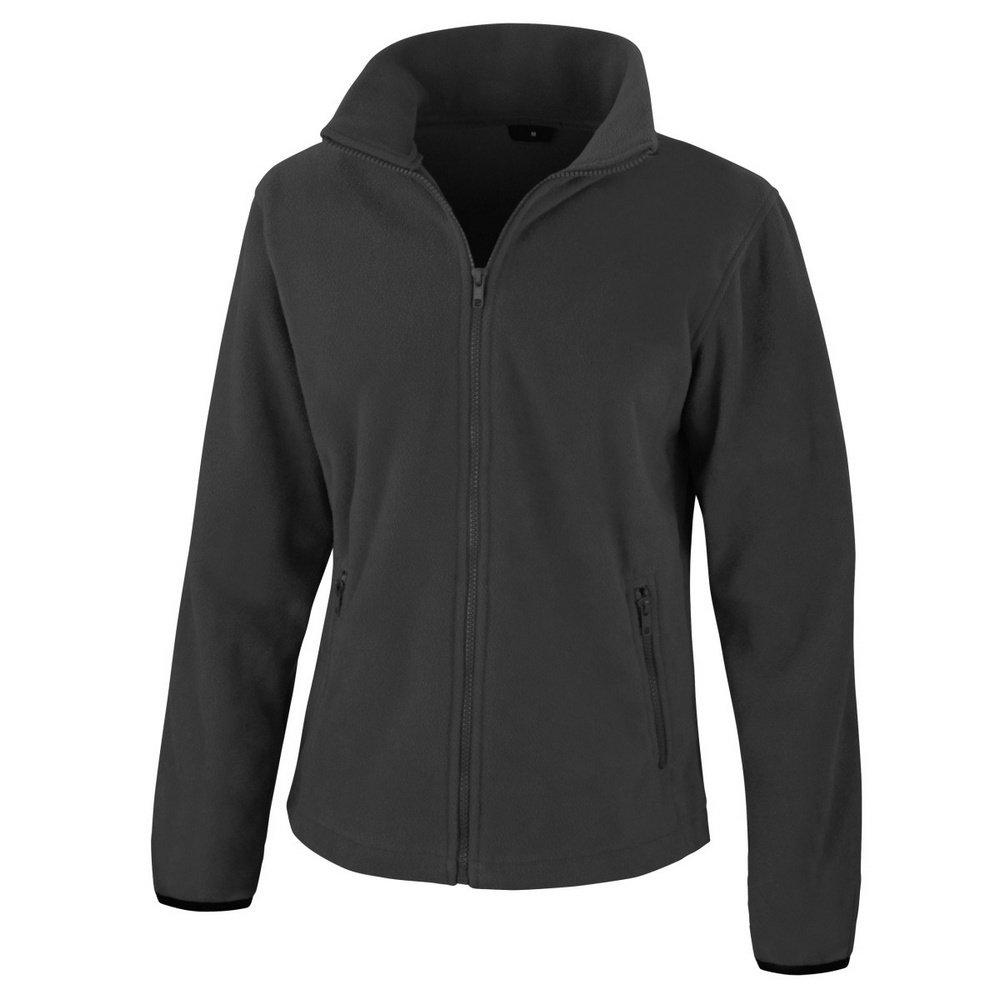 Core Fashion Fit Fleeceoberteil Fleecejacke Damen Schwarz L von Result