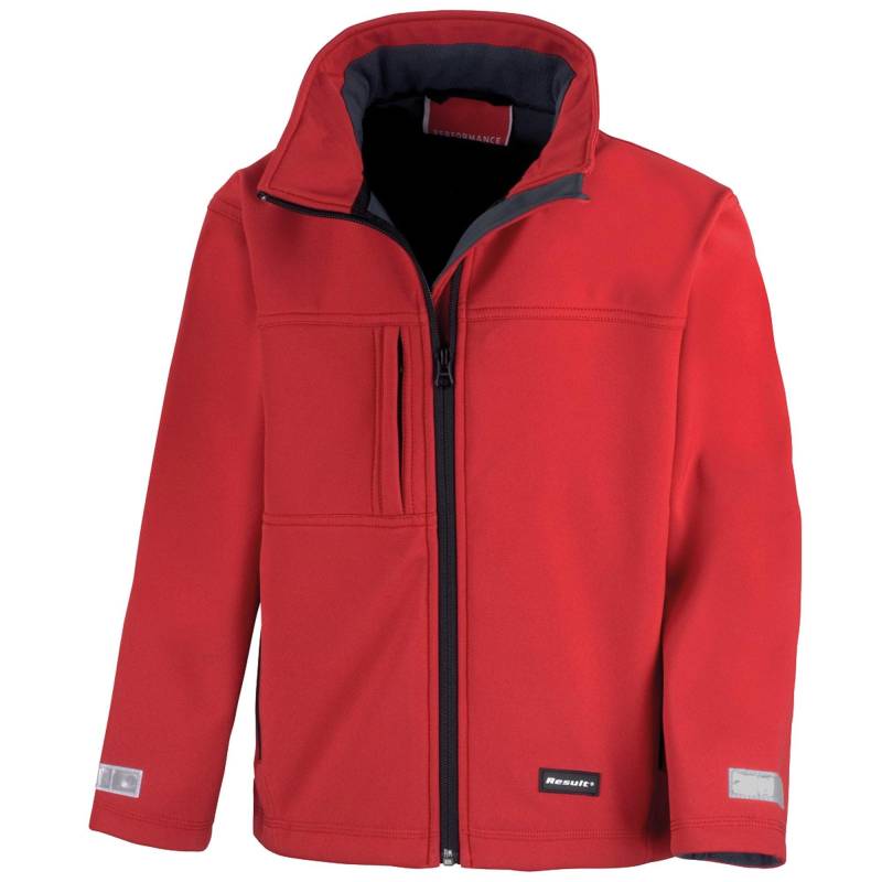 Softshelljacke, 3lagig Unisex Rot Bunt L von Result