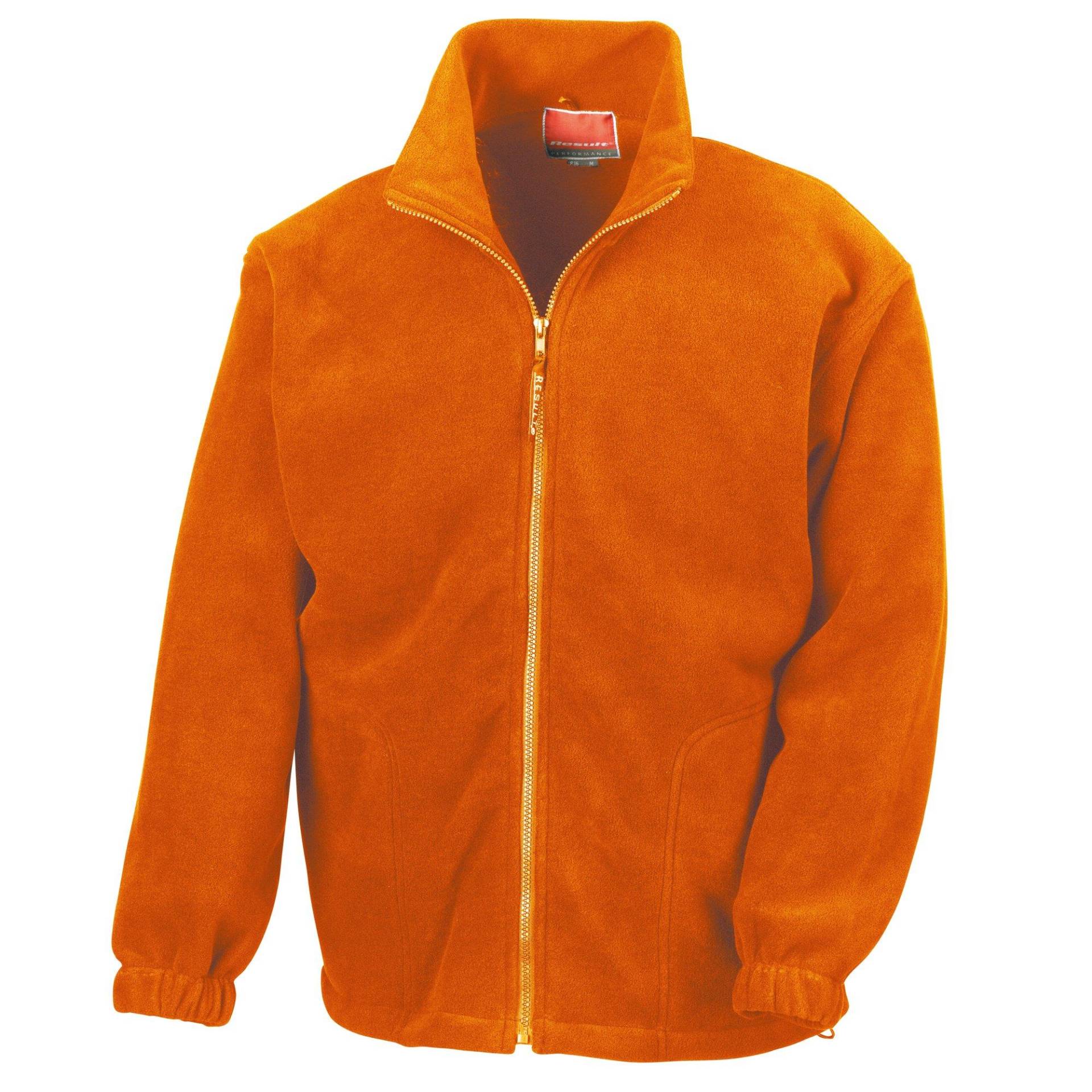 Fleecejacke, Antipilling Herren Orange L von Result