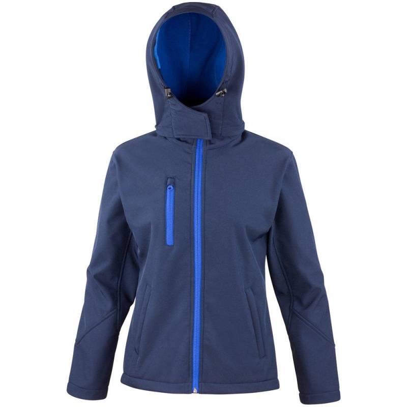 Result - Core Lite SoftshellJacke mit Kapuze, für Damen, Marine, Größe L von Result