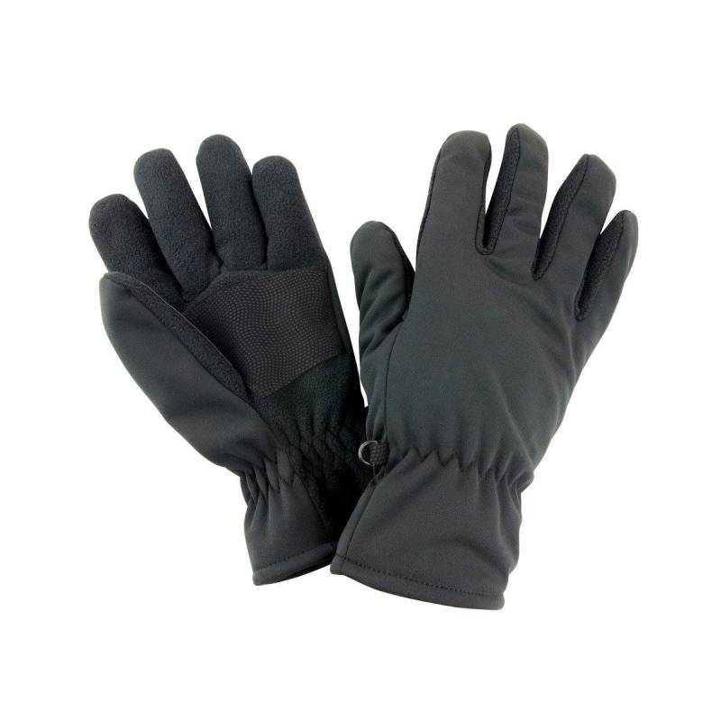 Winter Essentials, Softshell Thermo-handschuhe Herren Schwarz M/L von Result