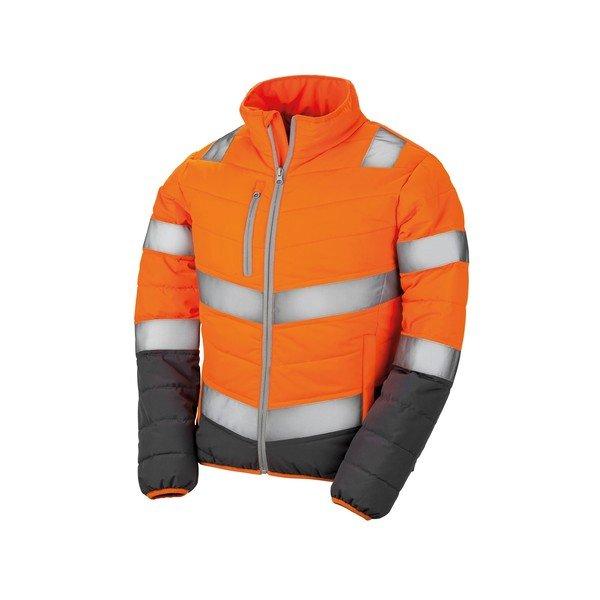 Safeguard Warnjacke, Leicht Gepolstert Damen Orange M von Result