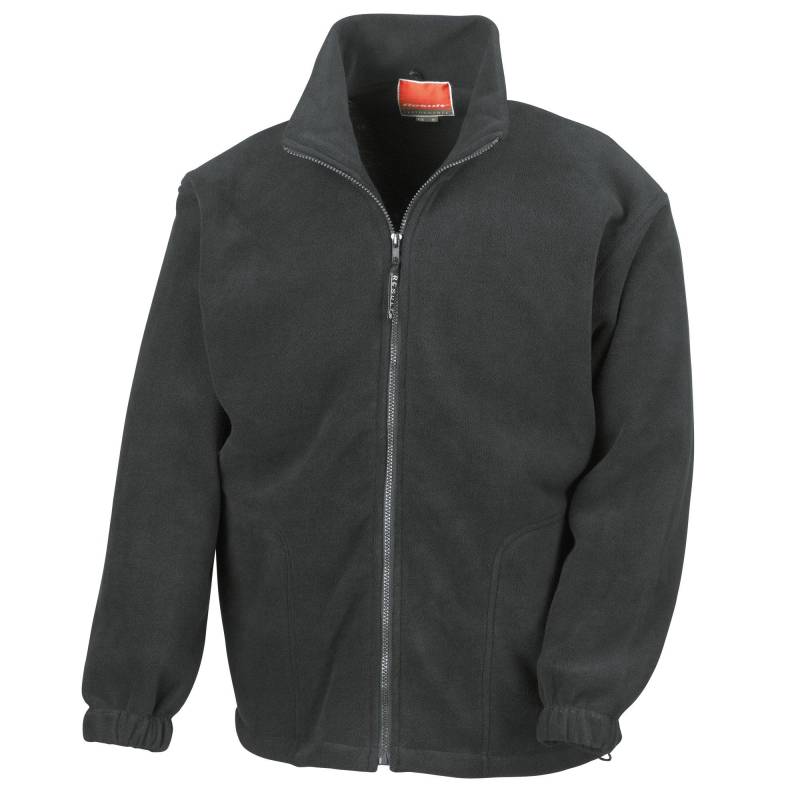 Fleecejacke, Antipilling Herren Schwarz M von Result