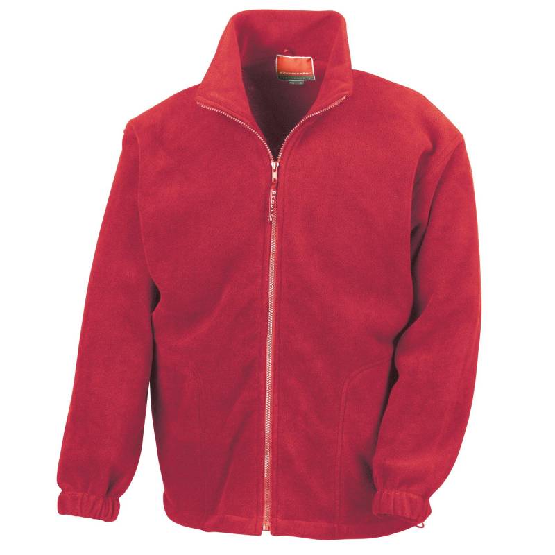 Fleecejacke, Antipilling Herren Rot Bunt M von Result