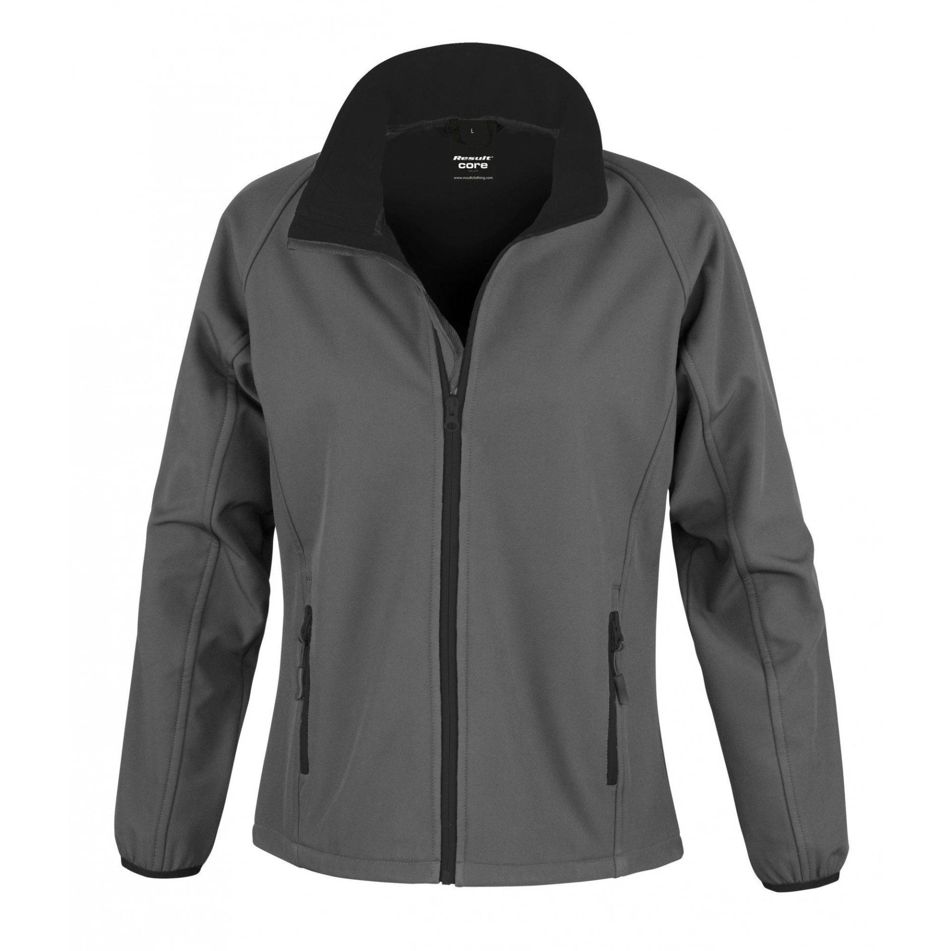 Result - Core SoftshellJacke, bedruckbar, für Damen, Charcoal Black, Größe M von Result