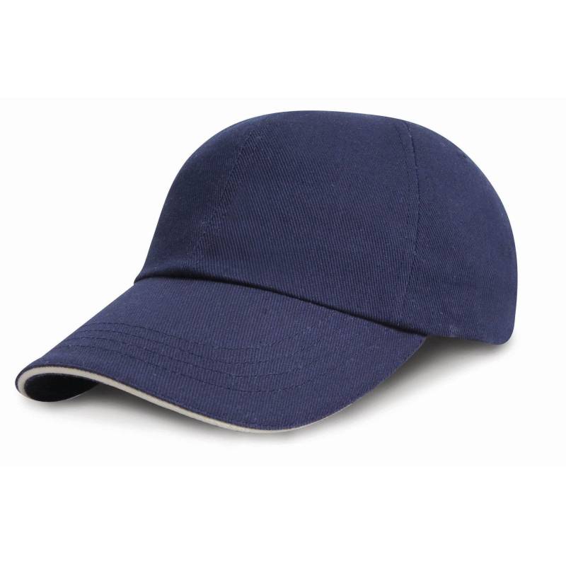 Result - Headwear Junior Baseball Kappe, Low Profile, Sandwich Peak, One Size, Marine von Result