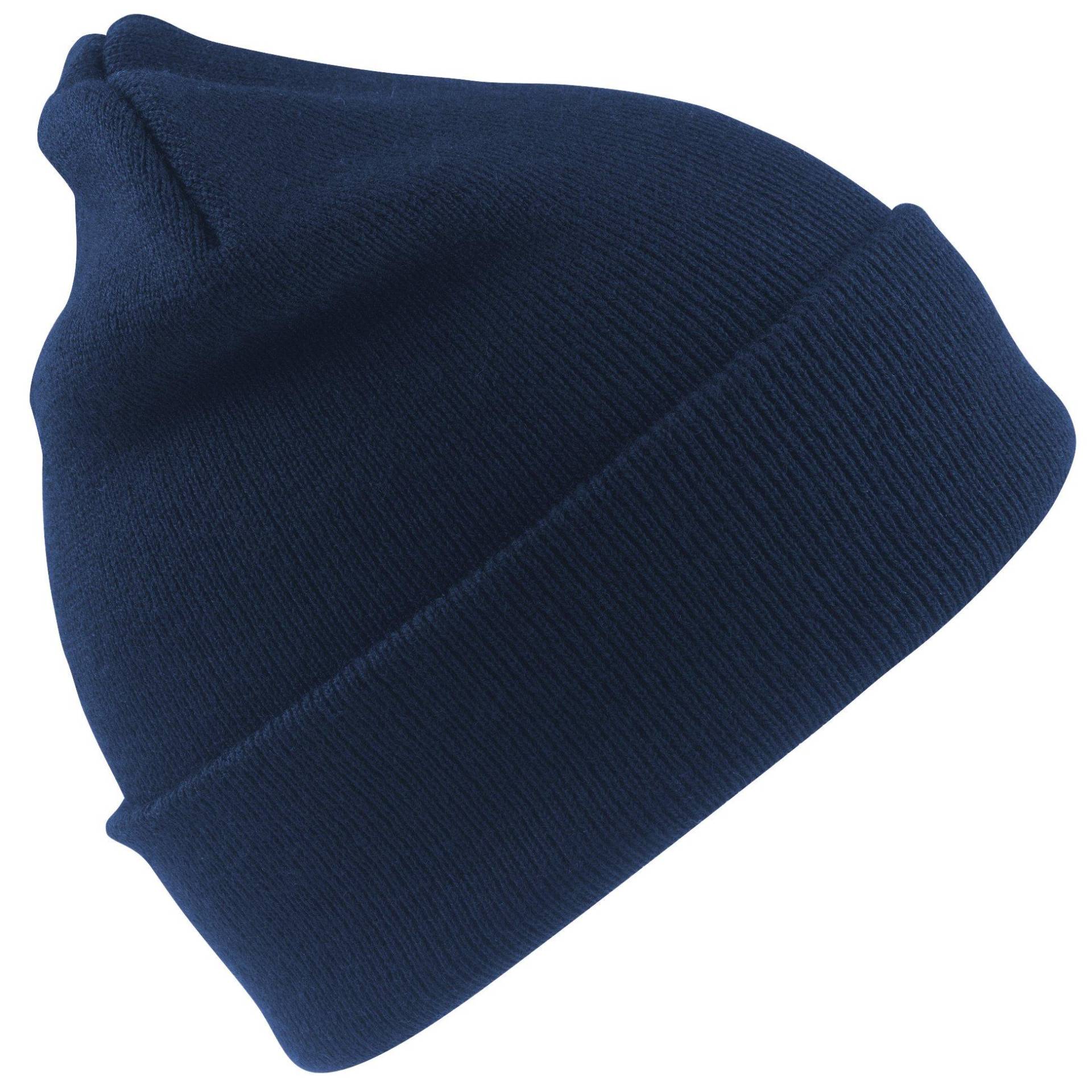 Result - Wooly-Strick Thermal WinterSki Hut, für Herren, Marine, One Size von Result