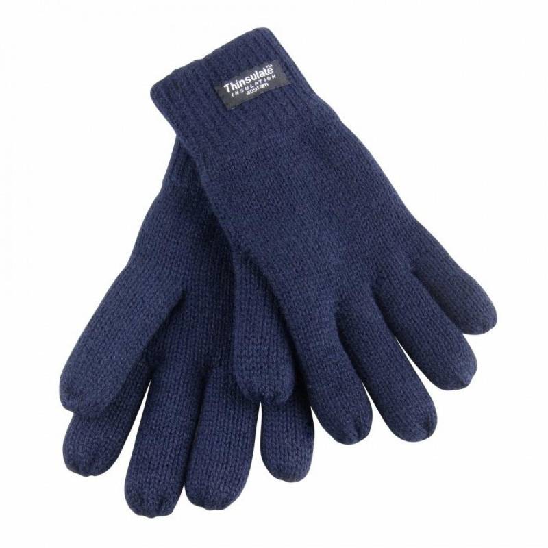 Result - Junior Lined THINSULATE Thermal Handschuhe (3M 40g) (2 Stück), One Size, Marine von Result