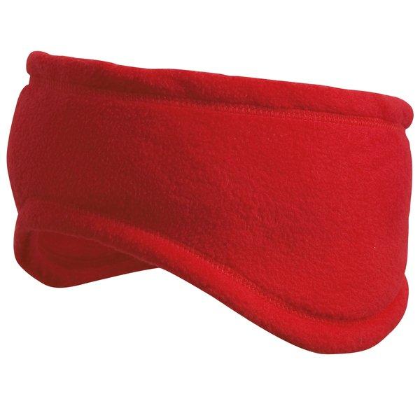 Winter Fleecestirnband Damen Rot Bunt S von Result