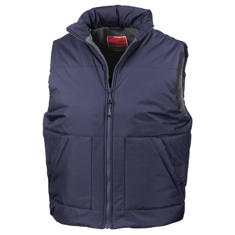 Steppweste Bodywarmer Mit Fleecefutter Damen Marine S von Result