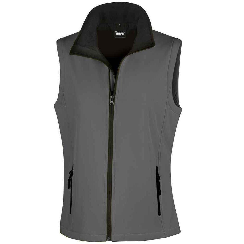 Core Soft Shell Bodywarmer Damen Charcoal Black XL von Result