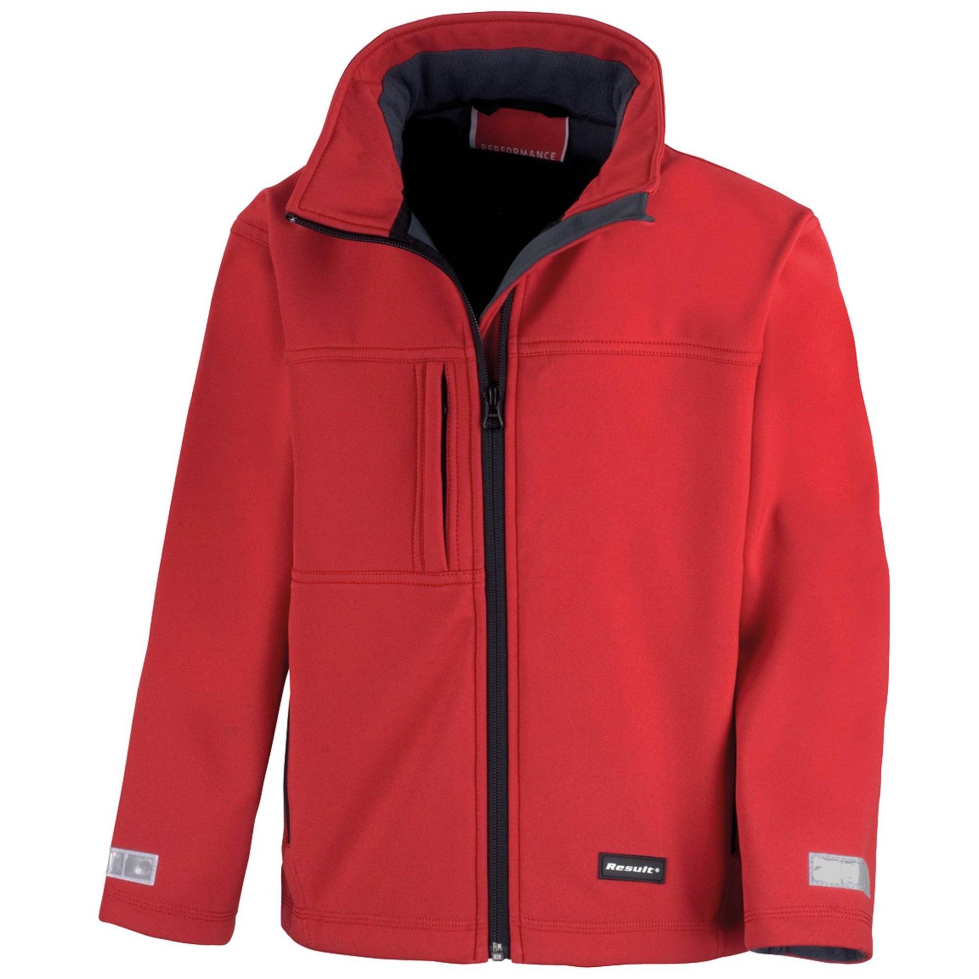 Softshelljacke, 3lagig Unisex Rot Bunt XL von Result