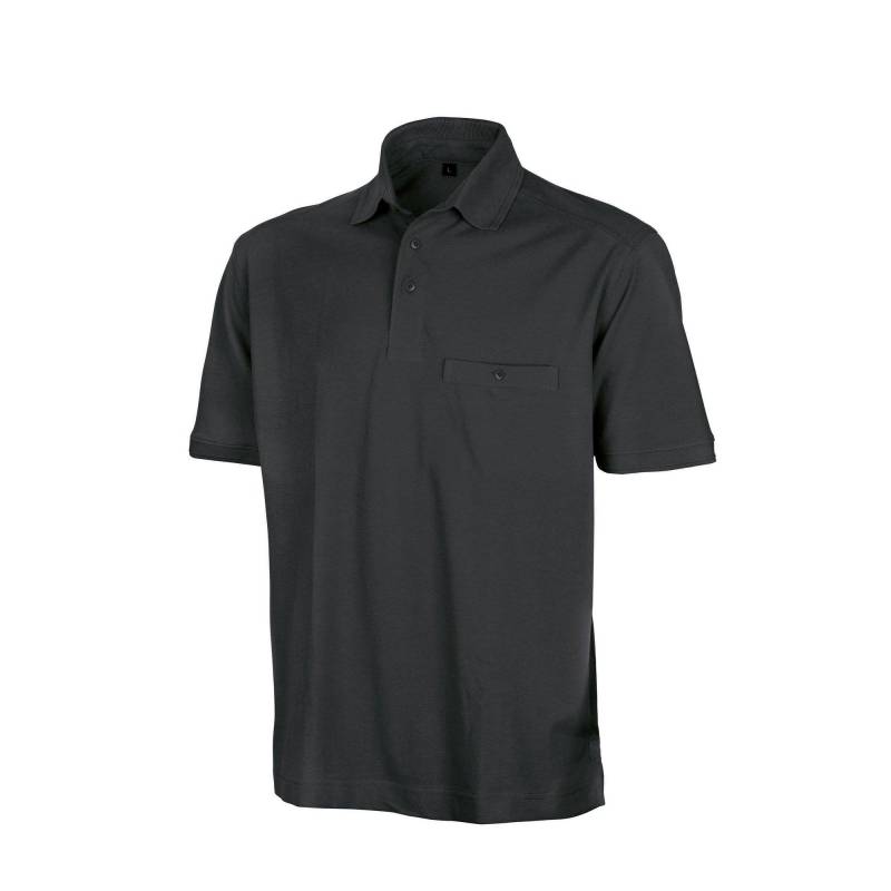 Result - WorkGuard Apex Kurzarm Polo Shirt, für Herren, Schwarz, Größe XS von Result