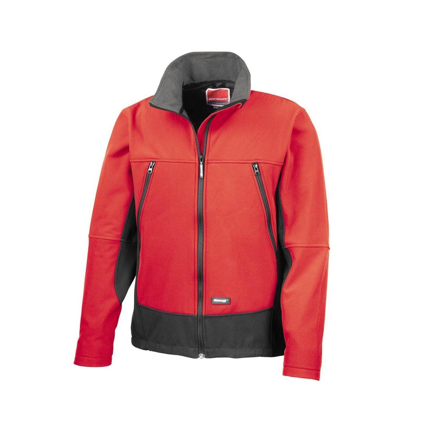 Softshelljacke, Wasserfest, Winddicht Herren Rot Bunt XXL von Result