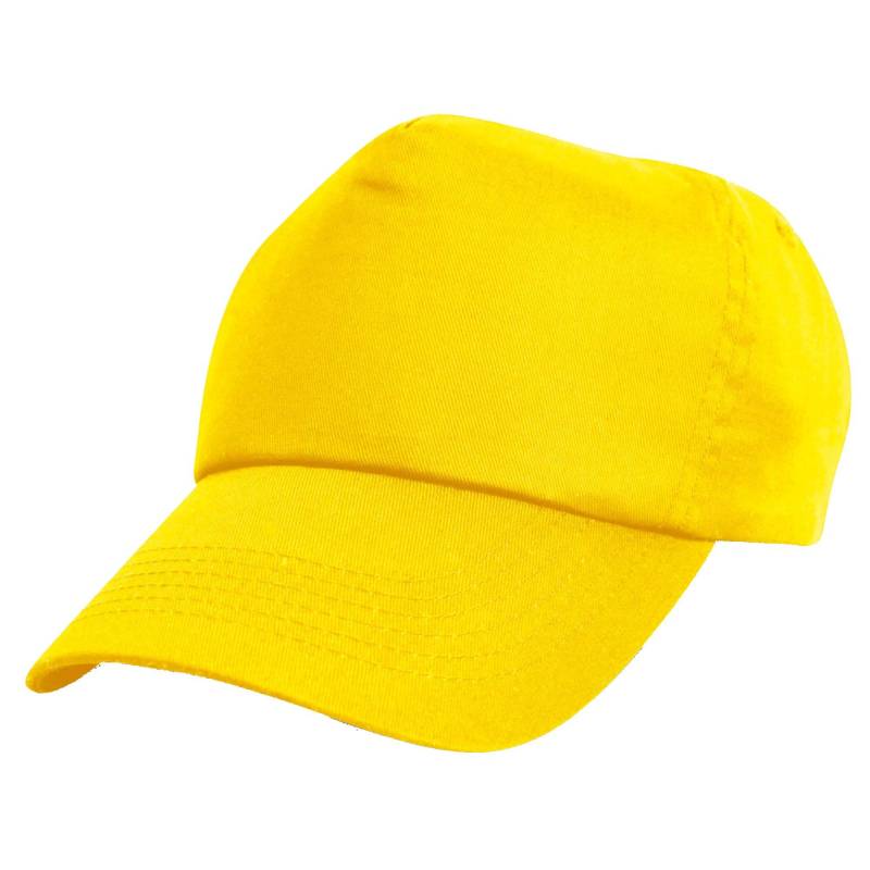 Plain Baseball Cap (2er Pack) Mädchen Gelb ONE SIZE von Result