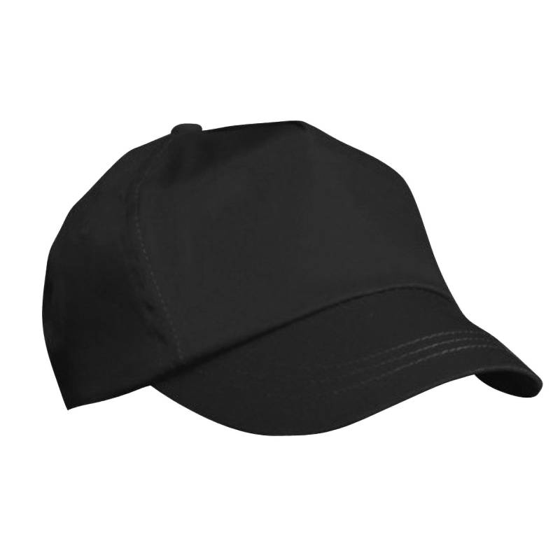 Plain Baseball Cap (2er Pack) Mädchen Schwarz ONE SIZE von Result