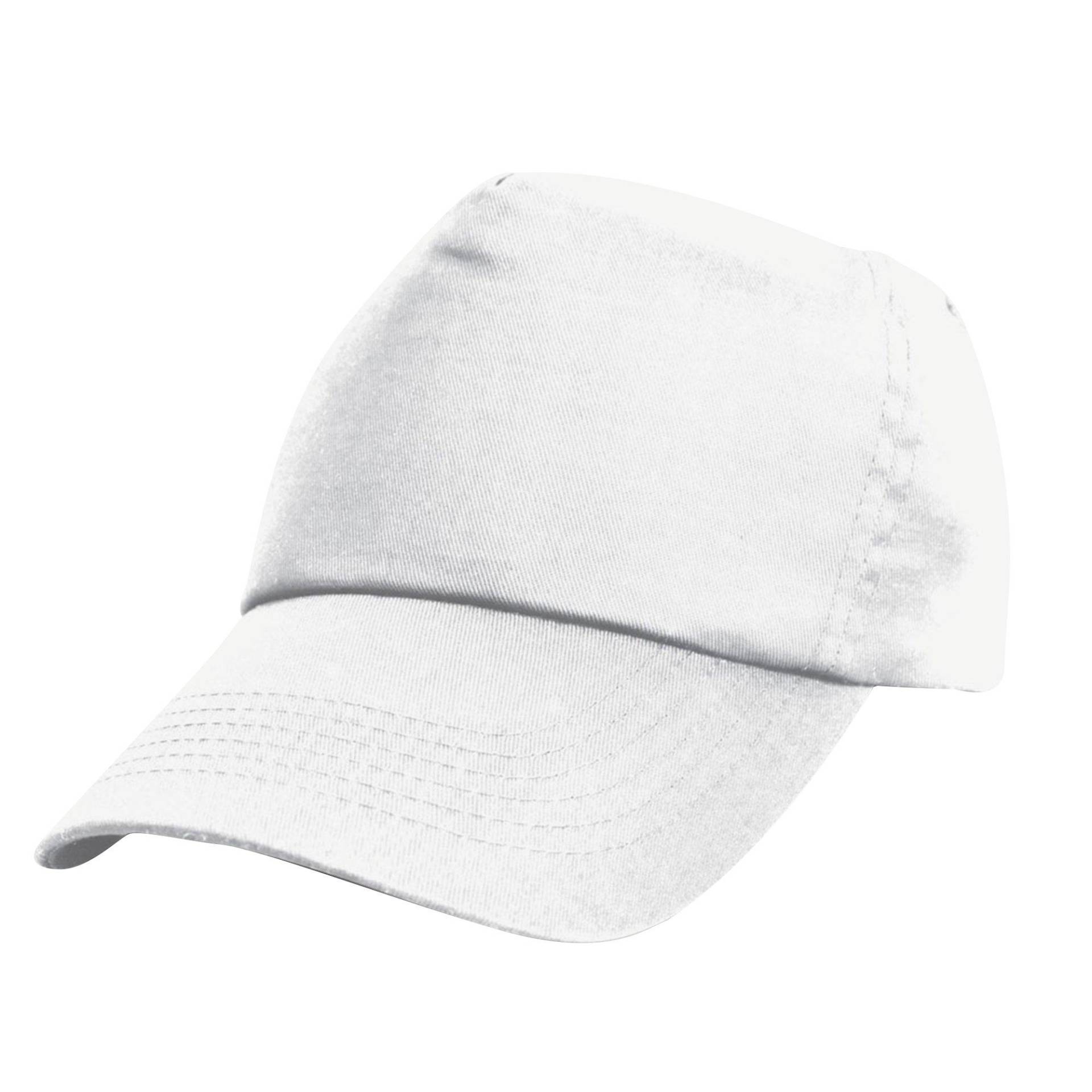 Result - Plain Baseball Cap (2er Pack), One Size, Weiss von Result