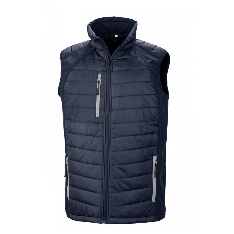 Recycelte Gepolsterte Daunenjacke Black Compass Damen  XS von Result