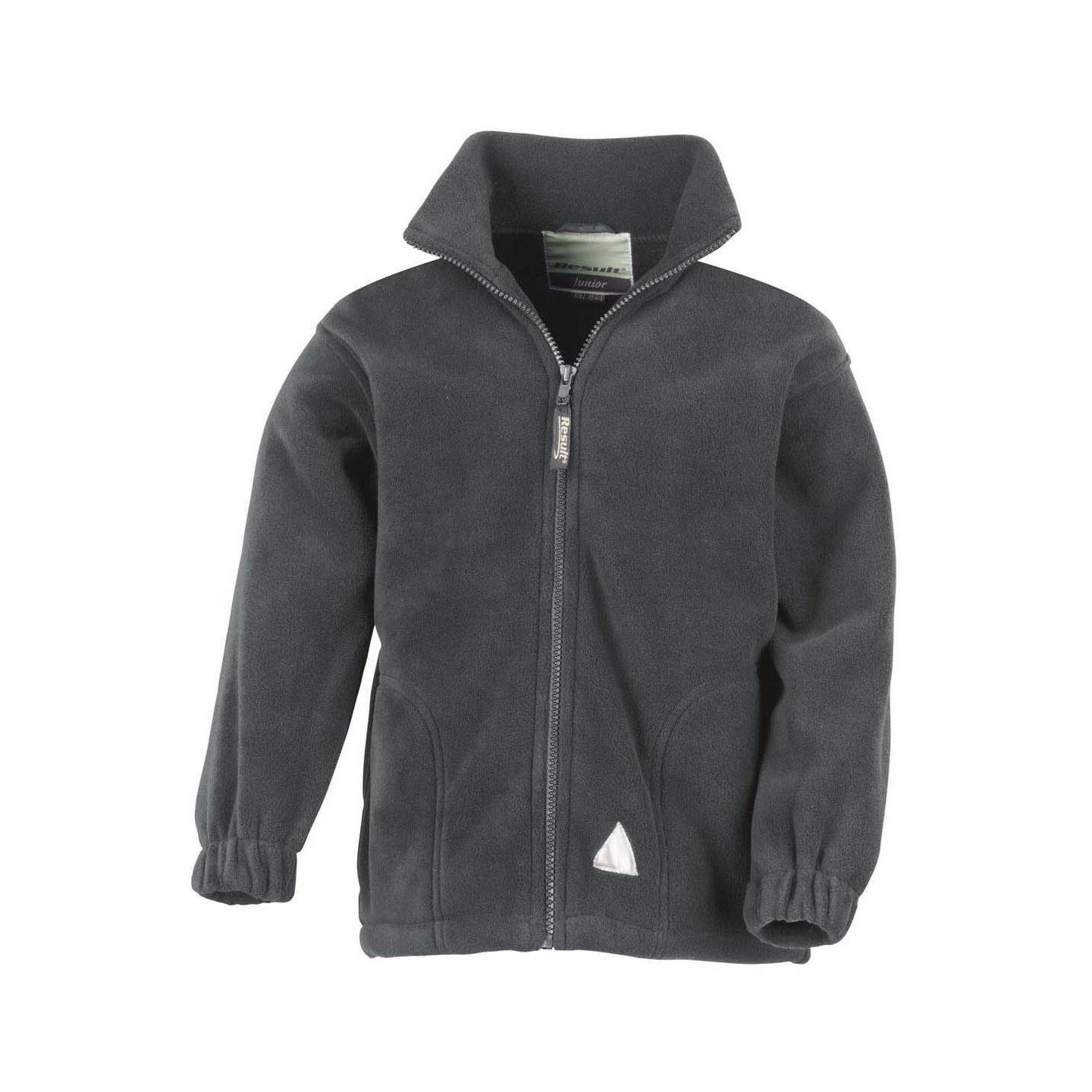 Active Fleecejacke Mit Reißverschluss Unisex Grau 6-8A von Result