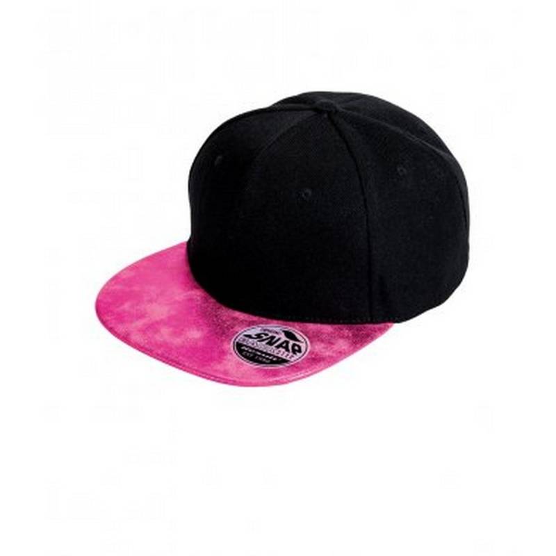 Bronx Glitter Snapback Cap Herren Schwarz ONE SIZE von Result