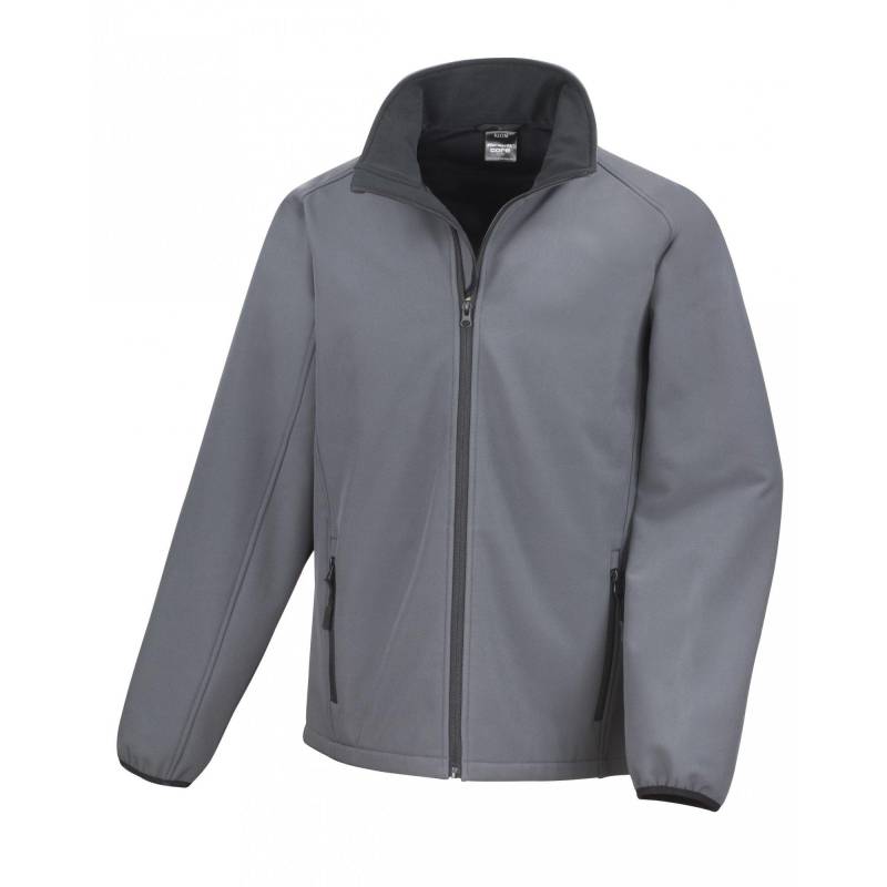 Core Sofshell Jacke, Bedruckbar Herren Charcoal Black L von Result