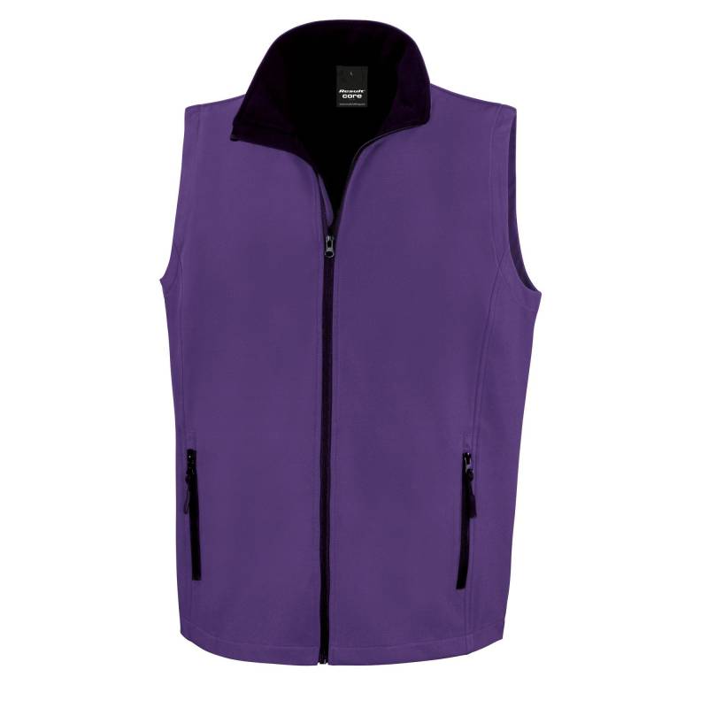 Core Softshell Bodywarmer Gilet Herren Lila M von Result