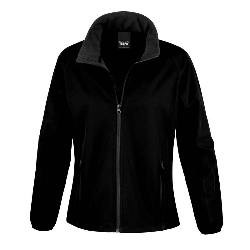 Core Softshelljacke, Bedruckbar Damen Schwarz XS von Result