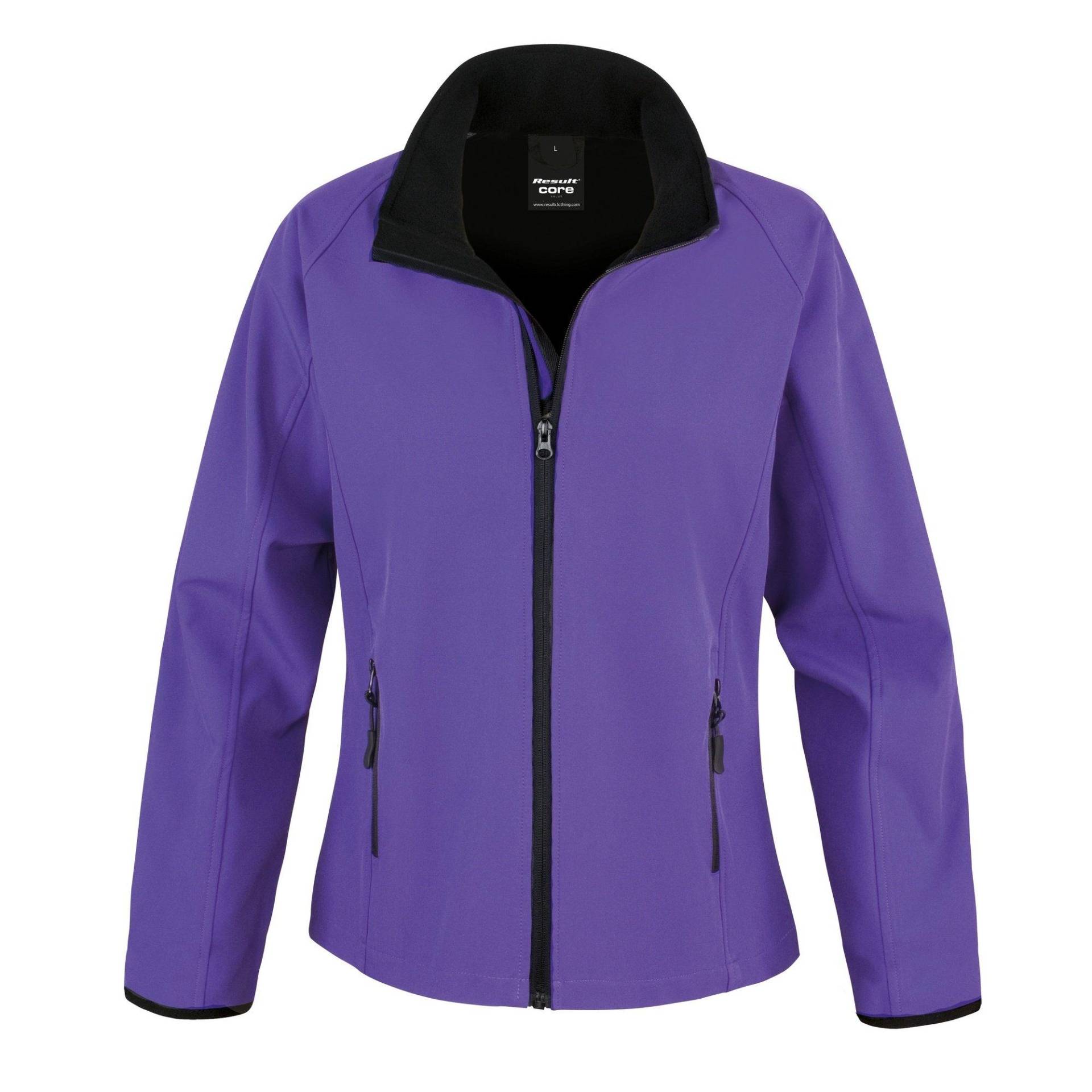 Core Softshelljacke, Bedruckbar Damen Lila XS von Result