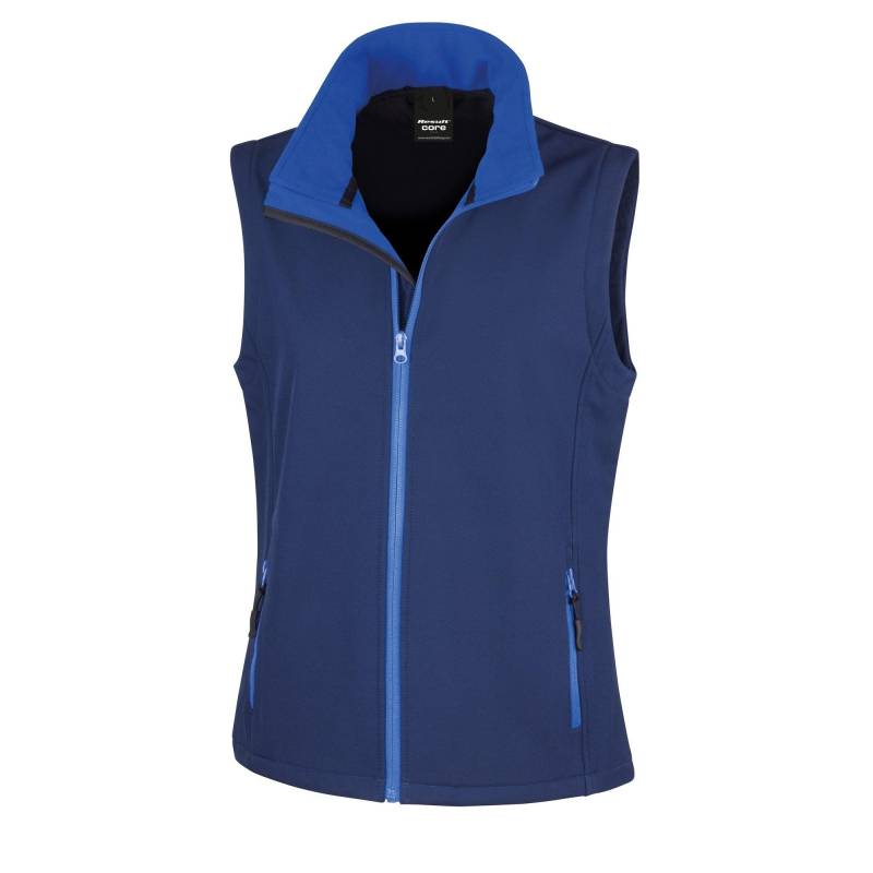 Core Softshellweste, Bedruckbar Damen Marine XL von Result