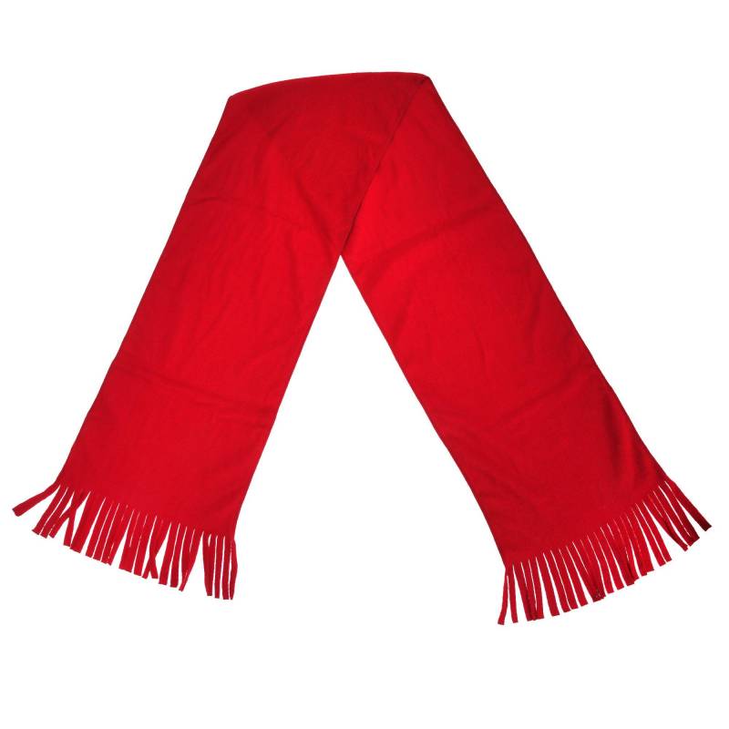 Fleeceschal Winterschal Schal Mit Fransen Damen Rot Bunt ONE SIZE von Result