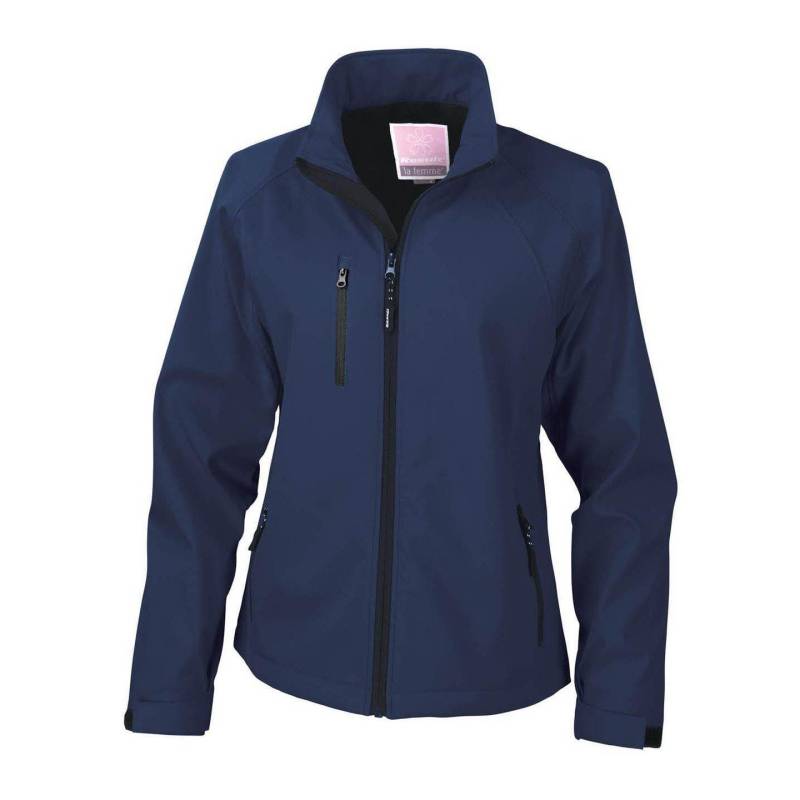 La Femma® Softshelljacke, 2lagig, Atmungsaktiv, Winddicht Damen Marine M von Result