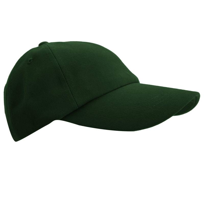 Result - Low Profile schwerer gebürsteter Baumwolle Baseball Cap (2er Pack), für Herren, Waldgrün, One Size von Result