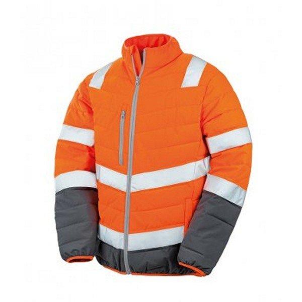 Safeguard Soft Safety Jacke Herren Orange 3XL von Result