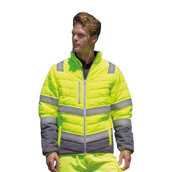 Result - SafeGuard Soft Safety Jacke, für Herren, Gelb Bunt, Größe M von Result