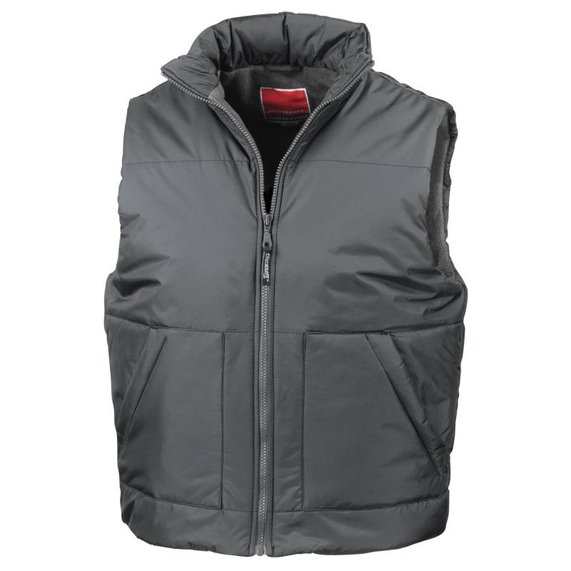 Steppweste Bodywarmer Mit Fleecefutter Damen Grau XXL von Result